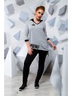 Модний спортивний костюм з тунікою для повних жінок 815869-72